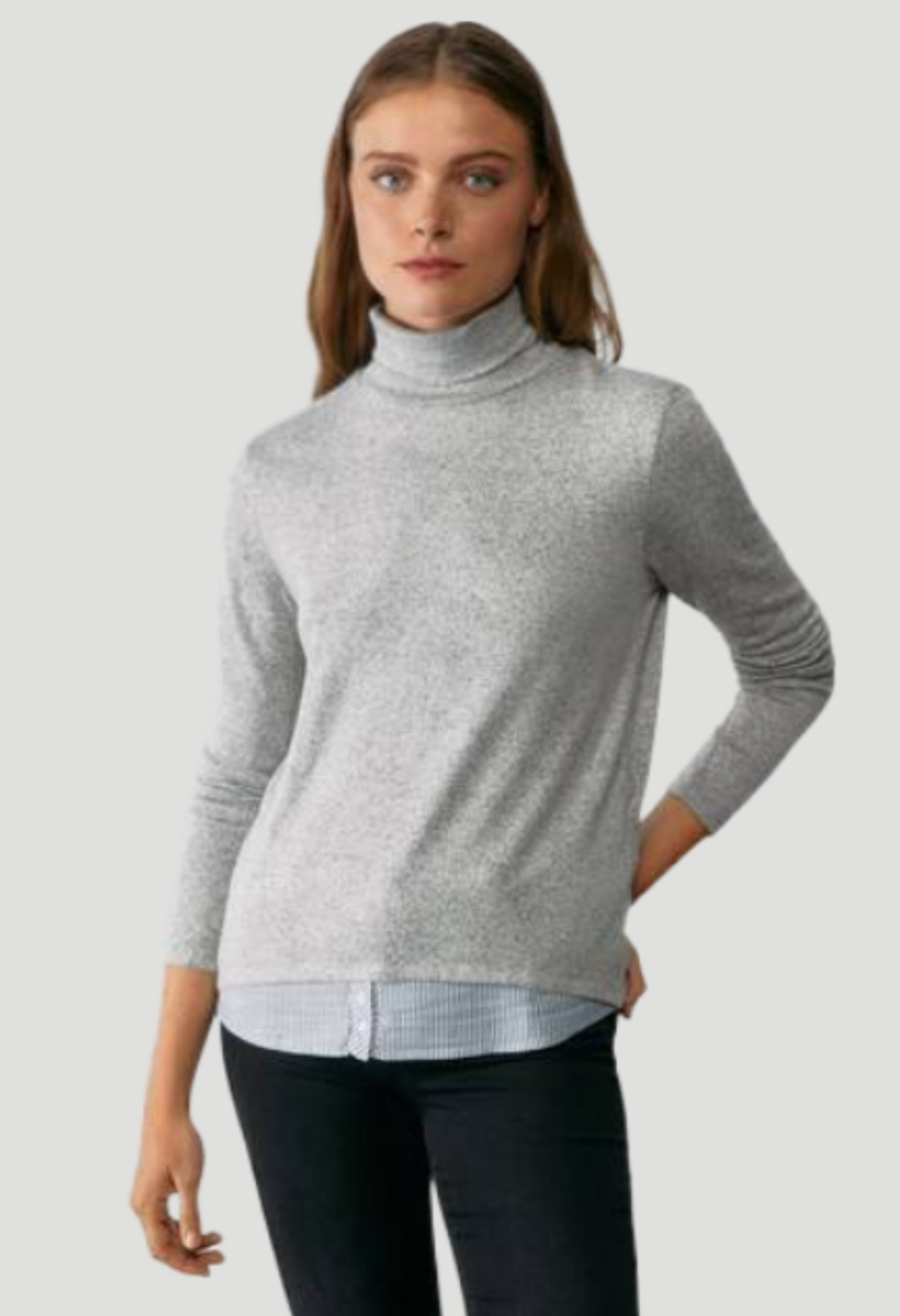 Sueter Gris Jaspeado