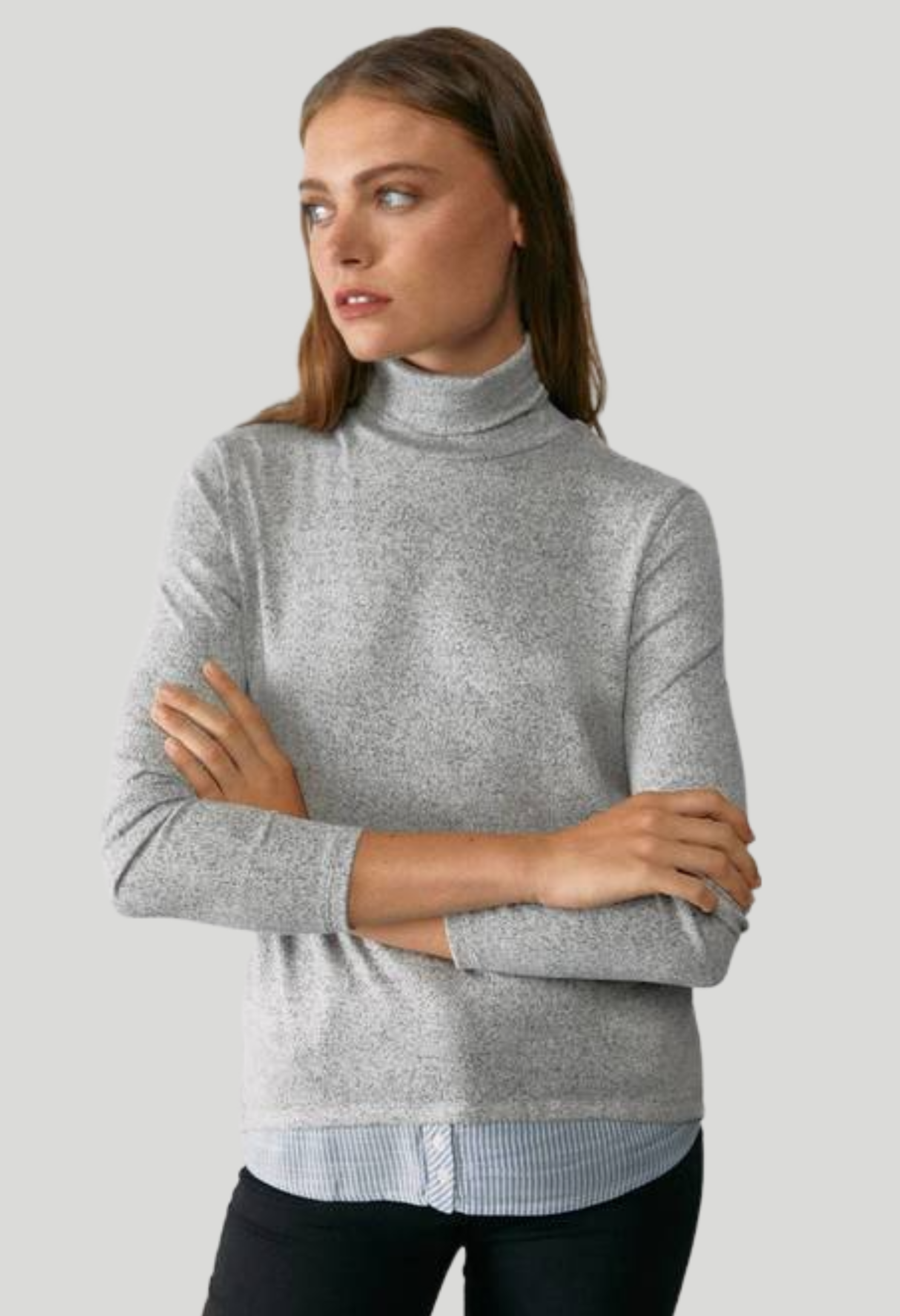Sueter Gris Jaspeado