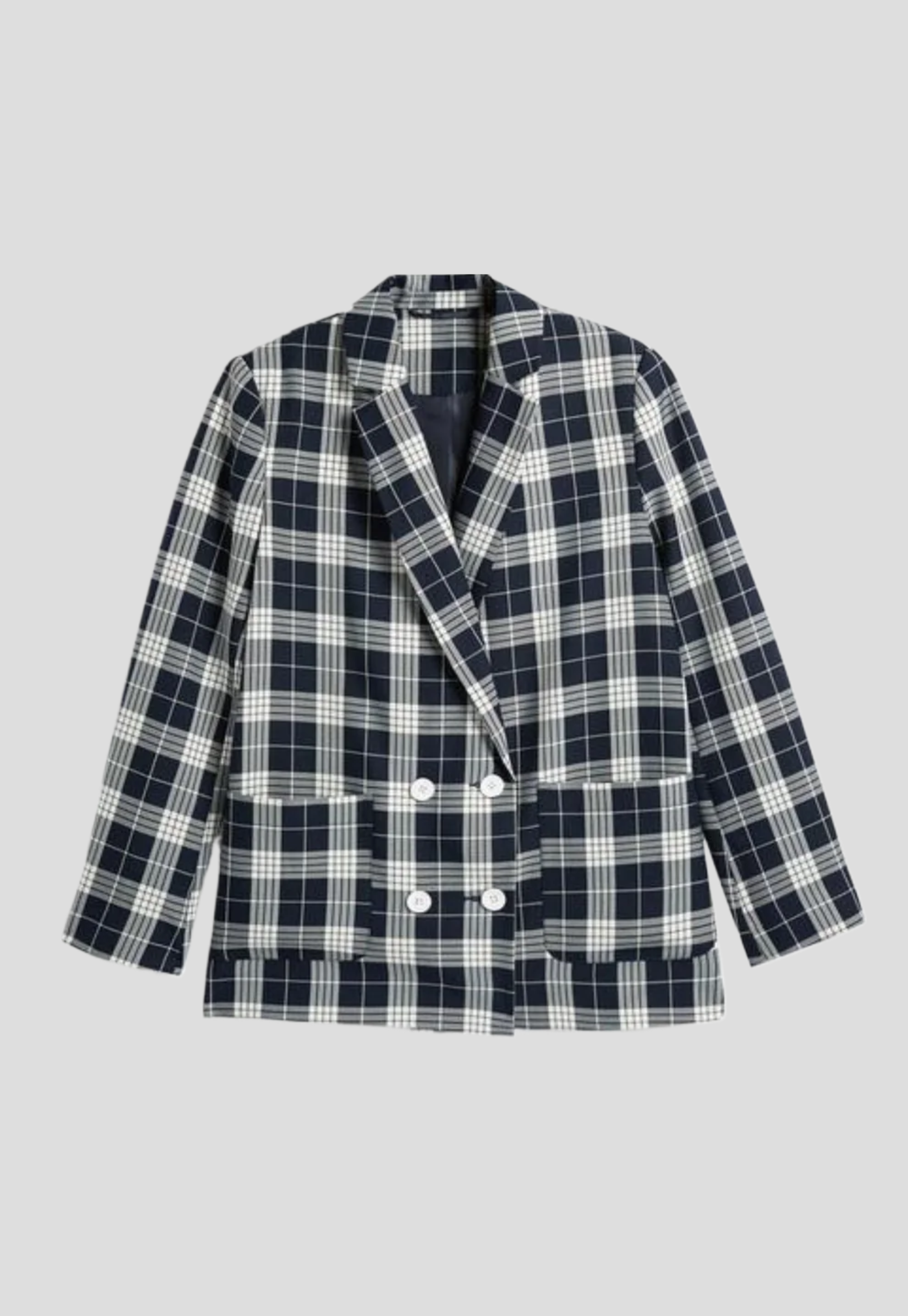 Plaid jacket blazer