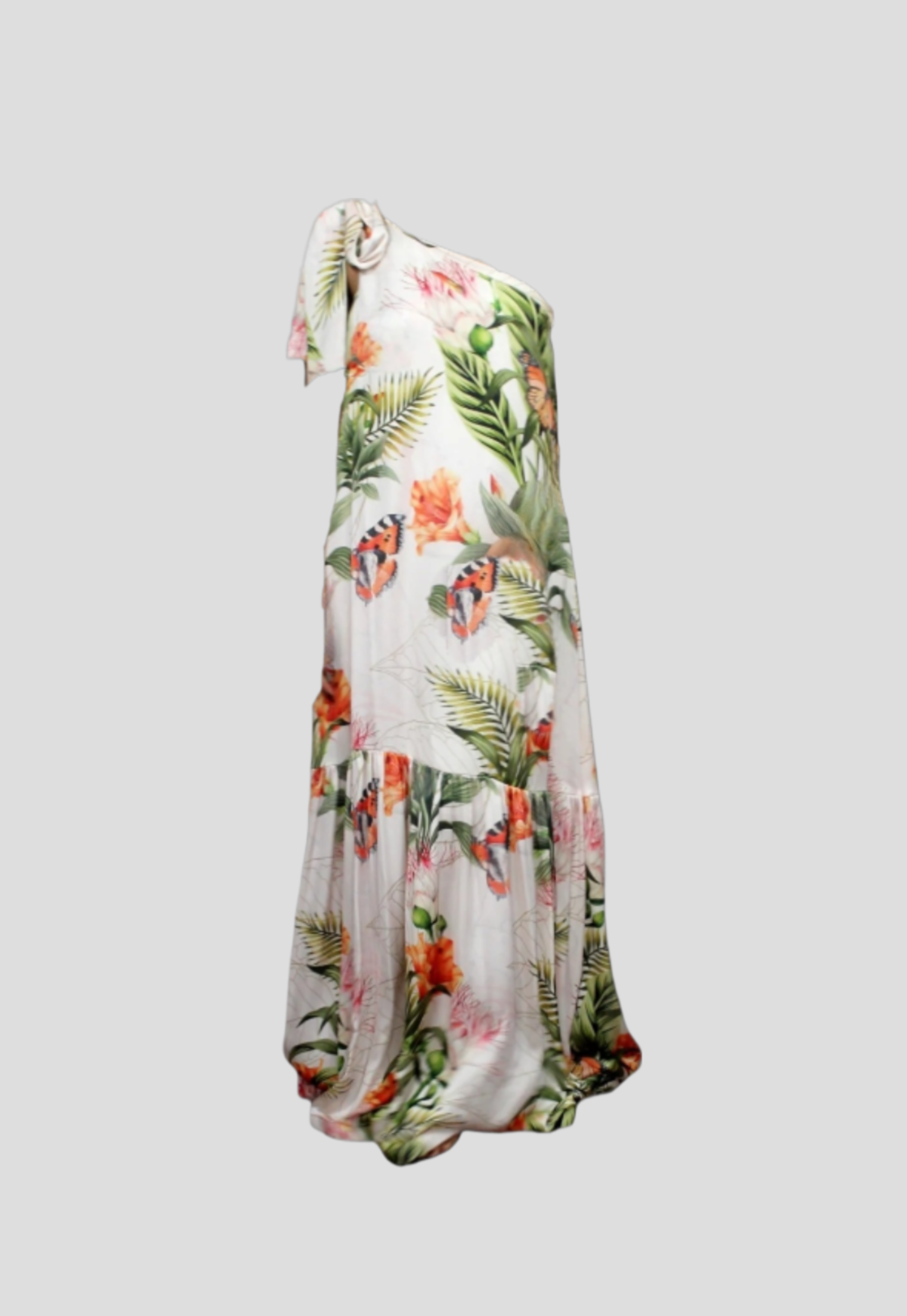 Vestido Estampado 1 Hombro
